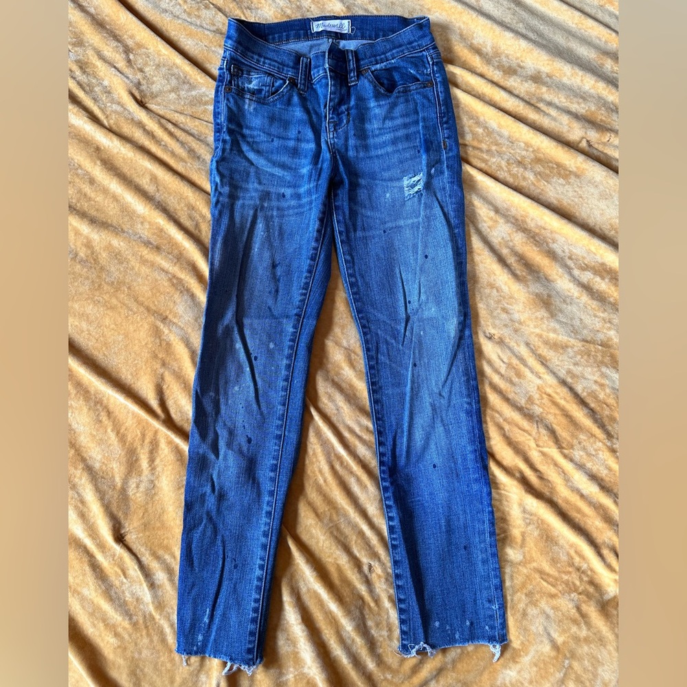 Madewell Skinny Skinny Splatterpaint Jeans Size 24